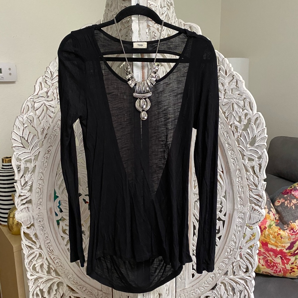 TOBI ♥️ Draped Back Long sleeve